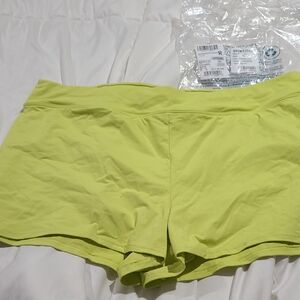 Lands' End Women's Swim Shorts in Sunlight Lime